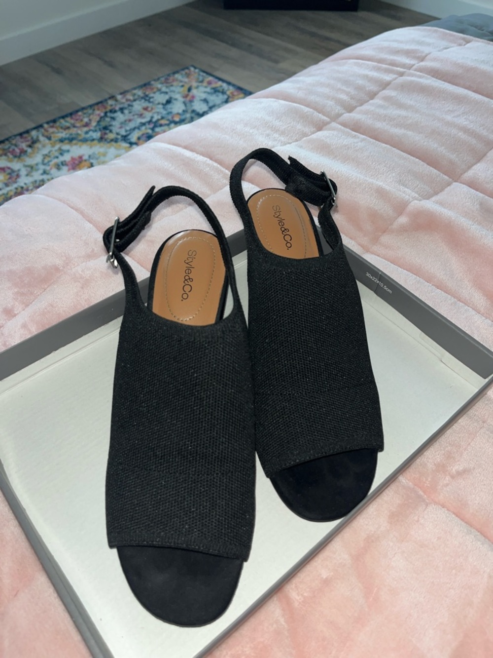 Style & Co. Open-Toe Slingback Heels